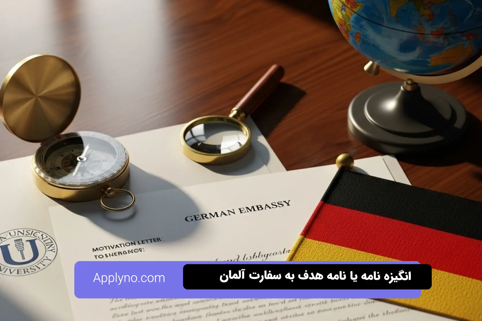 انگیزه‌ نامه یا نامه هدف به سفارت آلمان