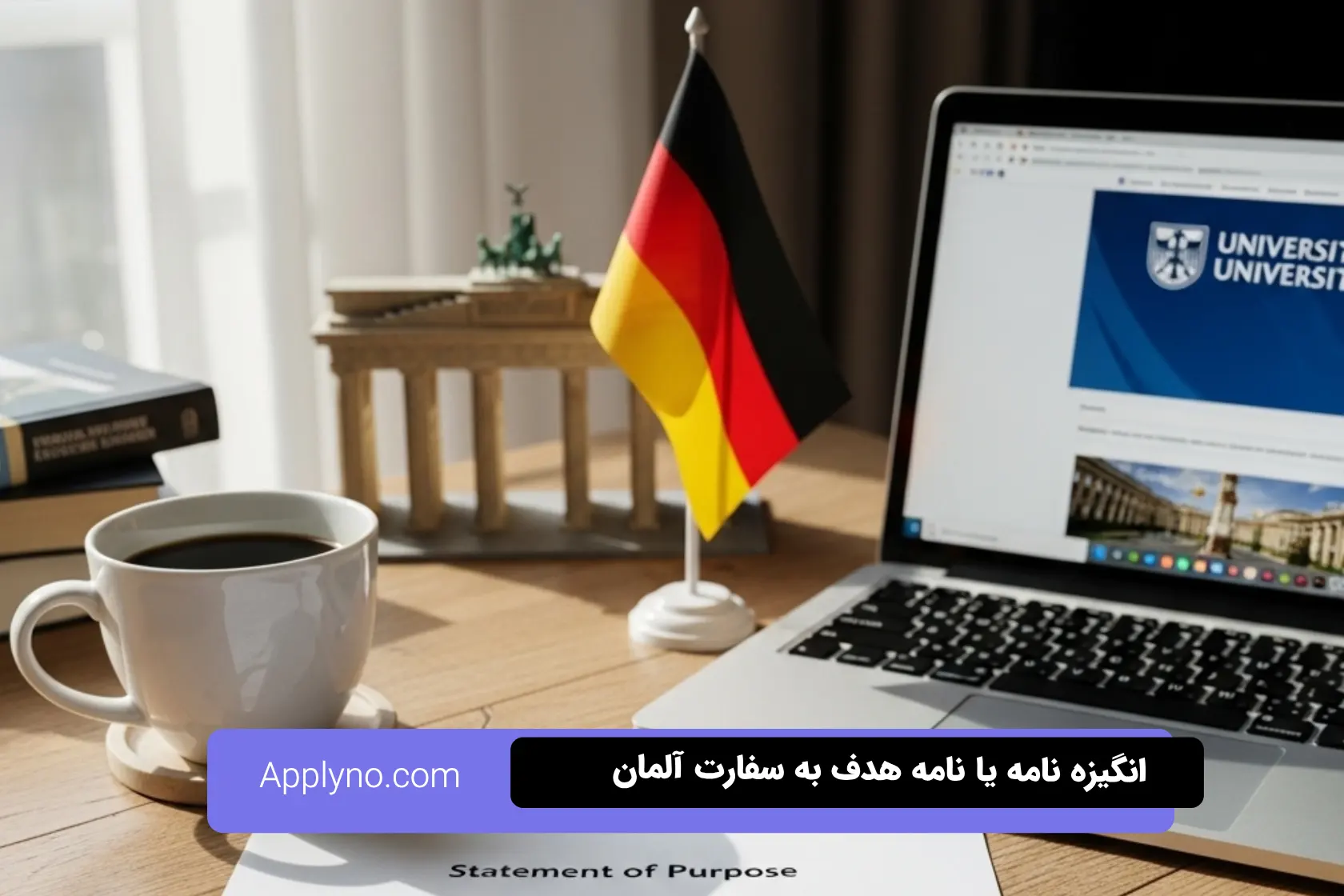 انگیزه‌ نامه یا نامه هدف به سفارت آلمان