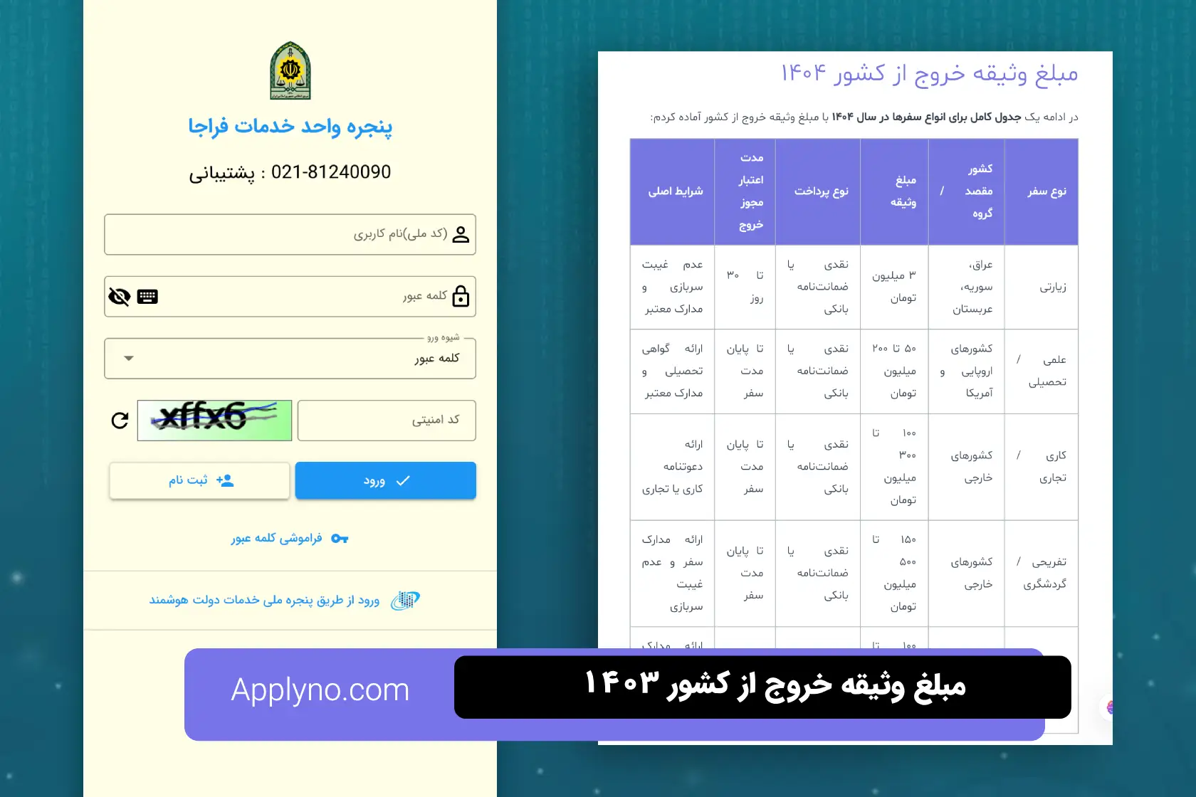 مبلغ وثیقه خروج از کشور ۱۴۰۴ برای مشمولان و دانشجویان